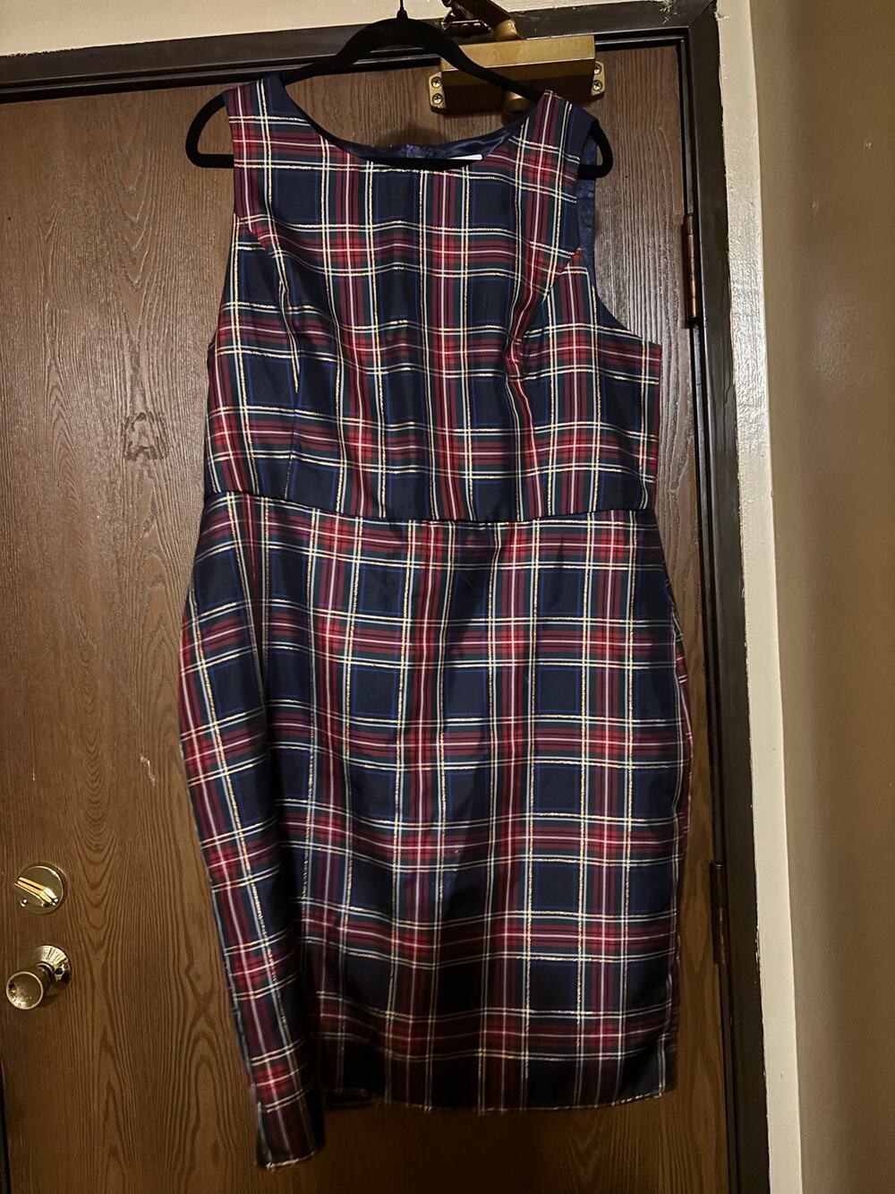 Plaid Place Fall/ Winter Holiday Twee Tartan Preppy Midi Dress